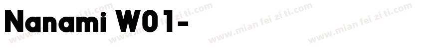 Nanami W01字体转换